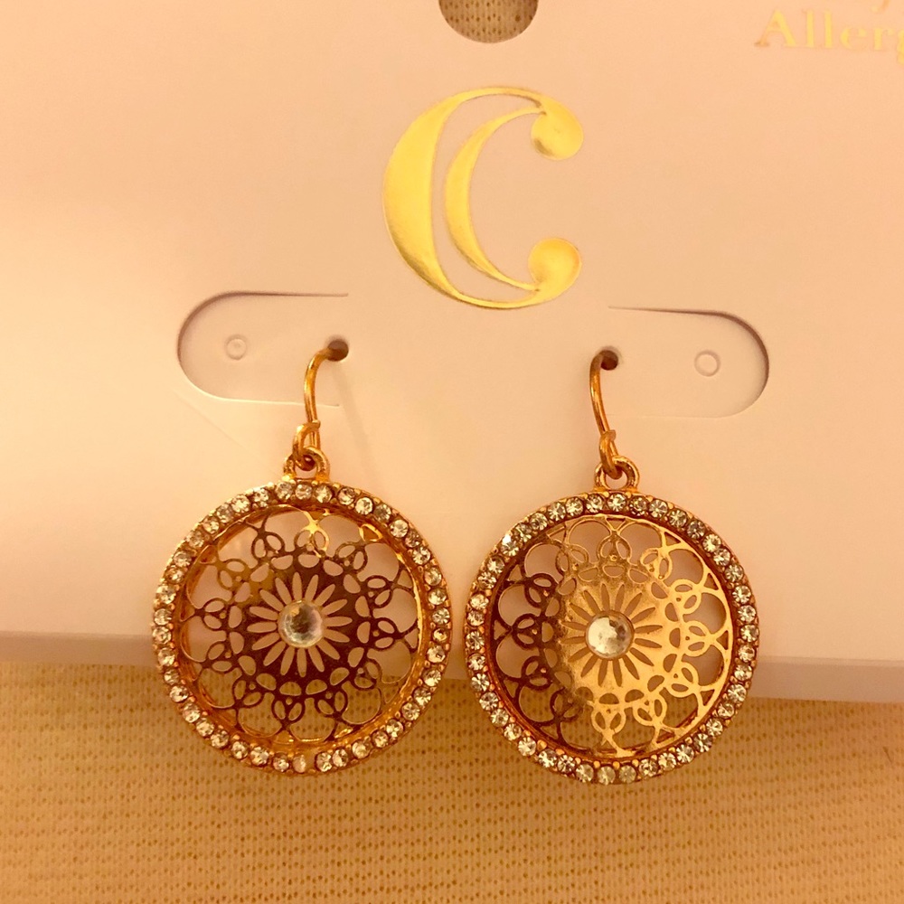 Rose gold earrings